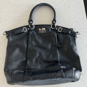 Vintage Coach Black Leather Purse